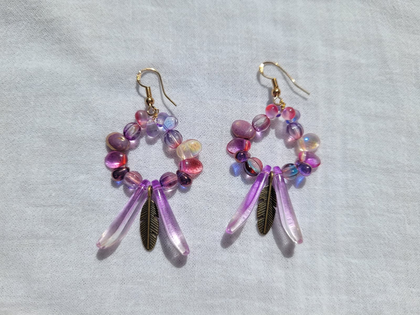 Feather Charms Earrings